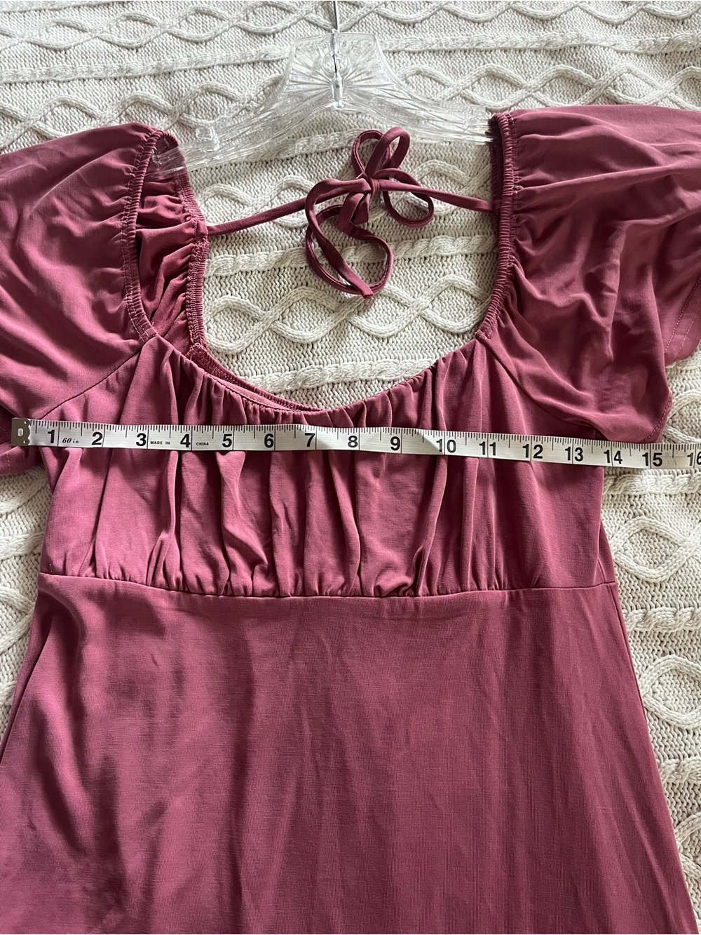 Blue Rain by Francesca’s Scoop Neck Dress in Dusty Rose Women’s Size Small - Picture 4 of 7